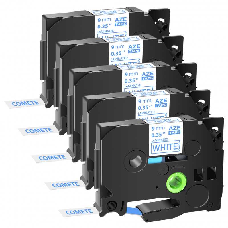 5 Rubans compatible Brother TZe-223 Bleu sur Blanc cassette recharge pour étiqueteuse Brother, Racine 5 Rubans compatible Brother TZe-223 Bleu sur Blanc cassette recharge pour étiqueteuse Brother, Racine