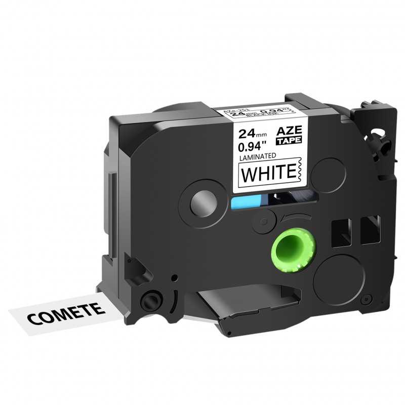 1 Ruban compatible Brother TZe-251 Noir sur Blanc cassette recharge pour étiqueteuse Brother, Racine 1 Ruban compatible Brother TZe-251 Noir sur Blanc cassette recharge pour étiqueteuse Brother, Racine