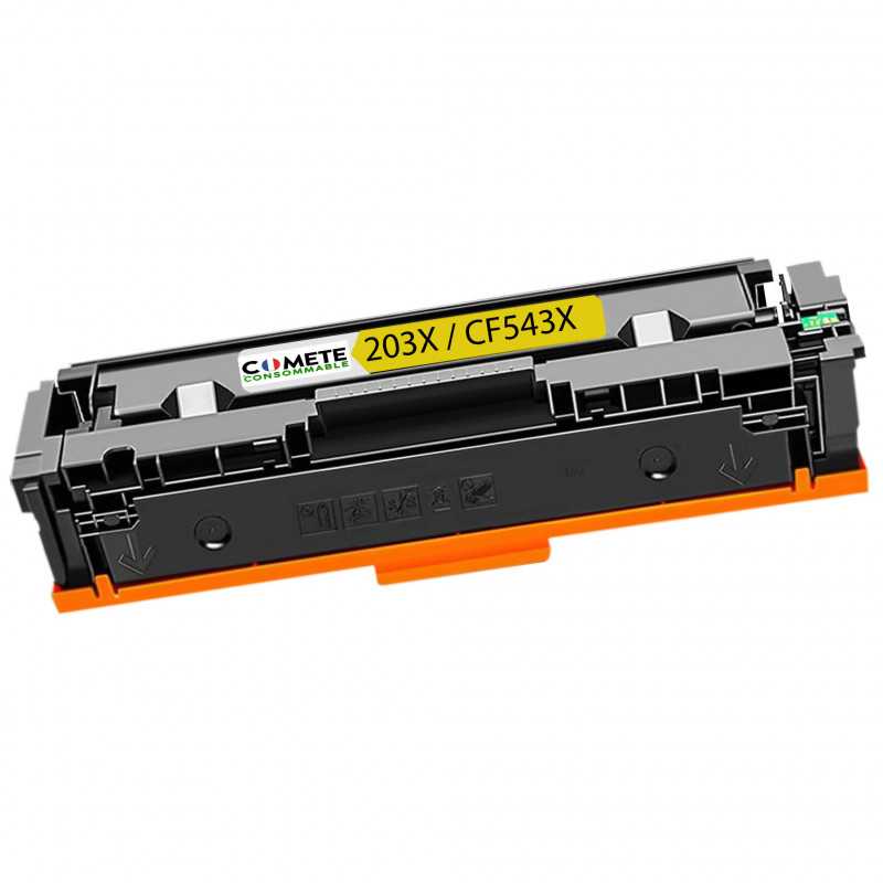 1 Toner compatible HP 203X CF542X Jaune, HP 1 Toner compatible HP 203X CF542X Jaune, HP