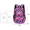 Cartable Sac à dos Adolescent Adulte Rose et Noir, Racine