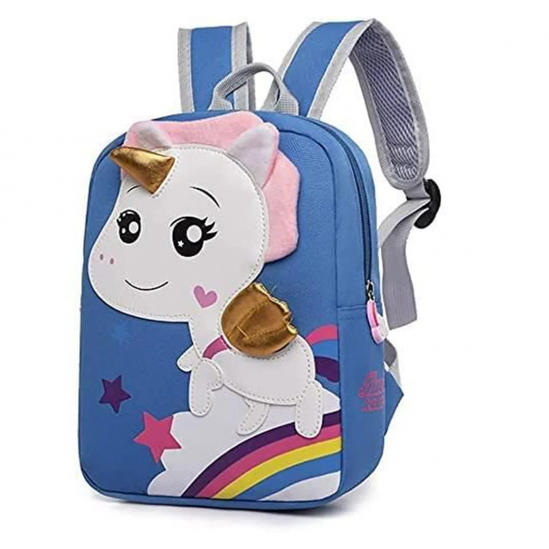 Cartable Sac à dos enfant scolaire Licorne bleu, Racine