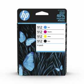 Pack de 4 cartouches originales HP 912 Noir + Cyan + Magenta + Jaune, Racine