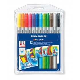 Marqueur Staedtler Triplus Color 323 boite 12 / Marqueur à pointe fibre avec deu, Racine