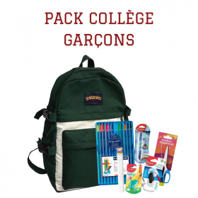 Kit rentrée 2022 spécial collège garçon - pack économique rentrée, Racine