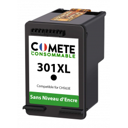 1 cartouche compatible HP 301XL Sans niveau d'encre Noir, HP