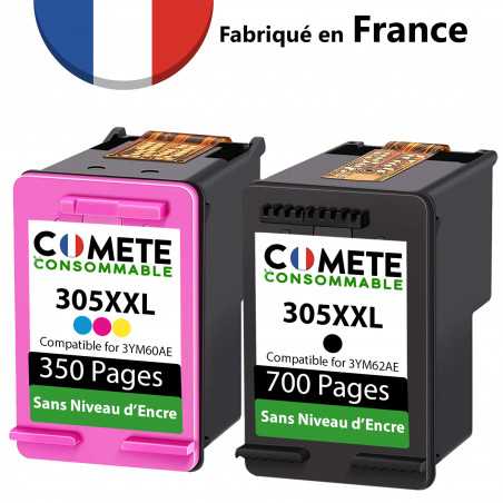 RecycleClub Cartouche compatible avec HP 305 Couleur