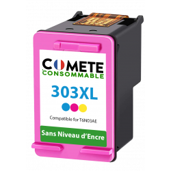 1 cartouche compatible HP 303 XL 303XL Couleur Sans affichage du niveau d'encre, HP