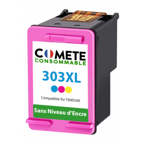 1 cartouche compatible HP 303 XL 303XL Couleur Sans affichage du niveau d'encre, HP