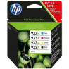 Pack de 4 Cartouche originale HP 932XL 933XL Noire Cyan Magenta Jaune, Racine