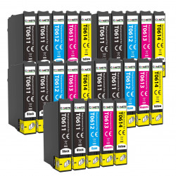 20 Cartouches T0615 compatibles Epson T0611 T0612 T0613 T0614 pour imprimantes Epson Stylus D68/D88, EPSON