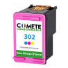 1 cartouche compatible HP 302 simple capa couleur sans affichage du niveau d'encre, Racine