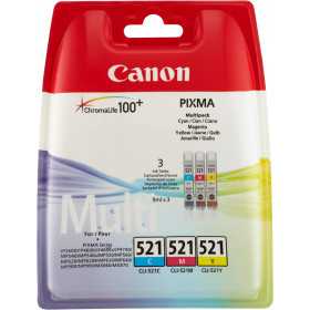 Pack de 3 Cartouche originale CANON PGI521 JAUNE MAGENTA CYAN, Racine