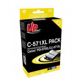 UPRINT 5 Cartouches Compatibles 570XL 571XL pour imprimantes Canon PIXMA PGI-570 CLI-571 - 1 Pack, CANON