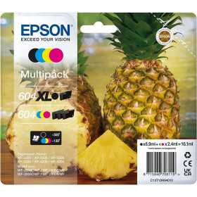 Epson Multipack Ananas 604 XL Encre - 1 Noir XL + 1 Cyan + 1 Magenta + 1 Jaune (1x8,9ml+3x4ml), Racine