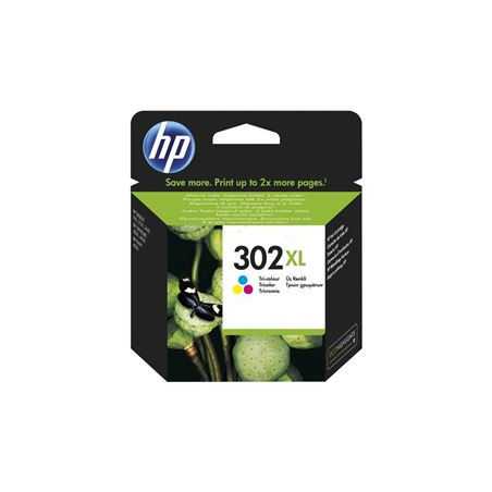 HP 1 Cartouche d'Encre HP 302 XL 302XL 3 couleurs (Cyan, Magenta, Jaune) 3,5ml, Racine