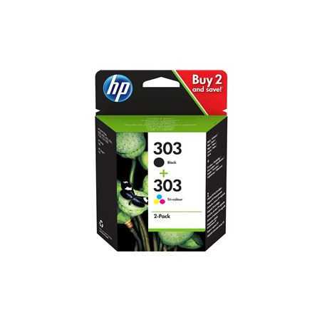 HP Pack 2 Cartouches originale HP 303 Noir et Couleurs, Racine