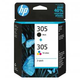 HP Pack 2 Cartouches d'Encre HP 305 Noir et Couleur, Racine