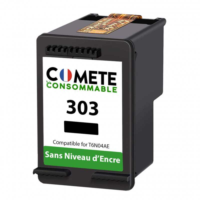 1 cartouche compatible HP 303 XL 303XL Noir Sans affichage du niveau d'encre, Racine 1 cartouche compatible HP 303 XL 303XL Noir Sans affichage du niveau d'encre, Racine