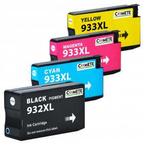 PACK 4 CARTOUCHE COMPATIBLE HP 932XL 933XL NOIR CYAN MAGENTA JAUNE, Racine
