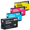 PACK 4 CARTOUCHE COMPATIBLE HP 932XL 933XL NOIR CYAN MAGENTA JAUNE, Racine
