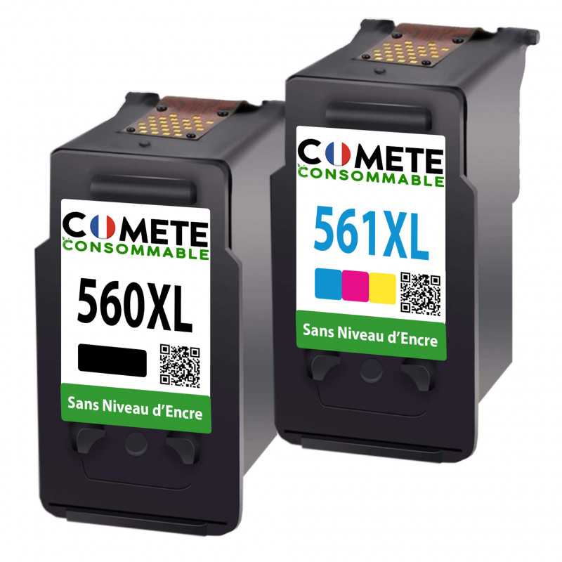 2 cartouches compatibles CANON PG560 XL PG-560 CL-561 560XL 561XL - 1 Noir + 1 Couleurs, Racine 2 cartouches compatibles CANON PG560 XL PG-560 CL-561 560XL 561XL - 1 Noir + 1 Couleurs, Racine