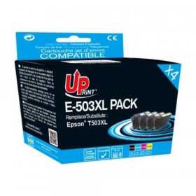 UPRINT - 503XL - 4 Cartouches compatibles avec Epson 503XL - 1 Noir + 1 Cyan + 1 Magenta + 1 Jaune, Racine