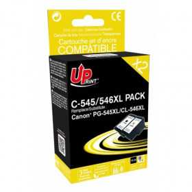 2× Cartouches d'encre reconditionnée pour Canon PG-545 CL-546 XL