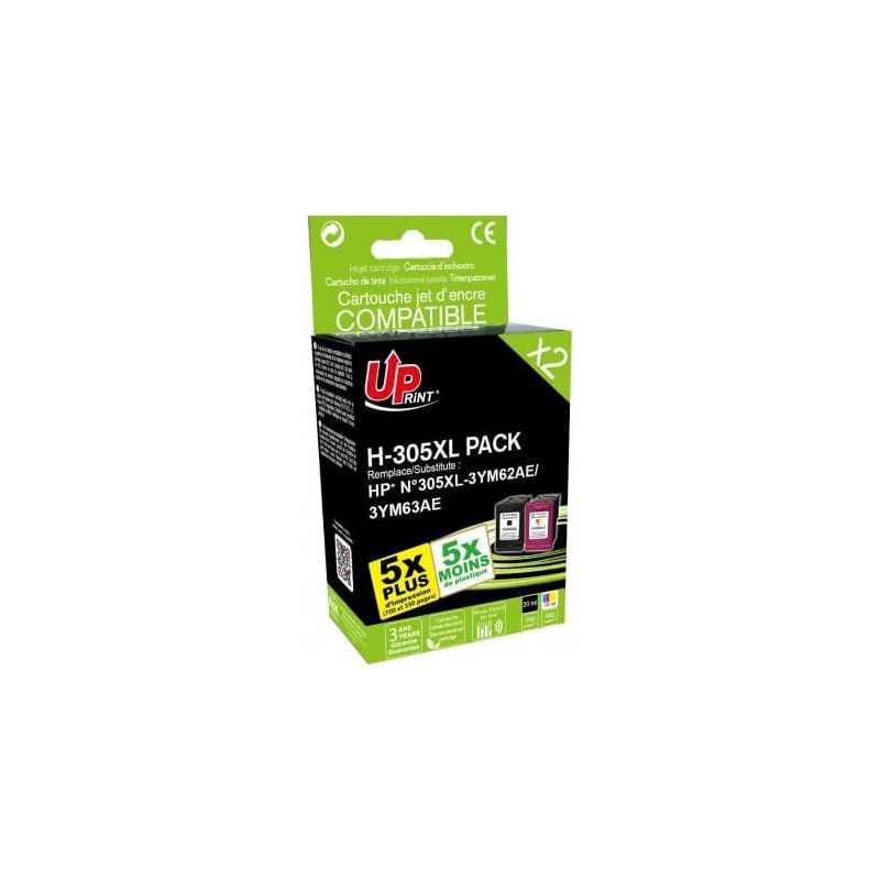 Pack de 2 cartouches HP 305 Noir et Couleur pour imprimante HP