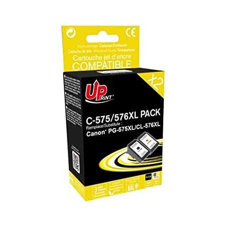 UPRINT Pack de 2 Cartouche compatible CANON 575XL 576XL NOIR + COULEUR, Racine
