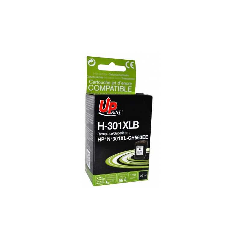 UPRINT 301XL HP CH563EE 301 XL cartouche compatible - 1 Noir - Comète consommable