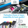 UPRINT 2 Cartouches compatibles HP 301XL - 1 Noir + 1 Couleurs - Comète consommable