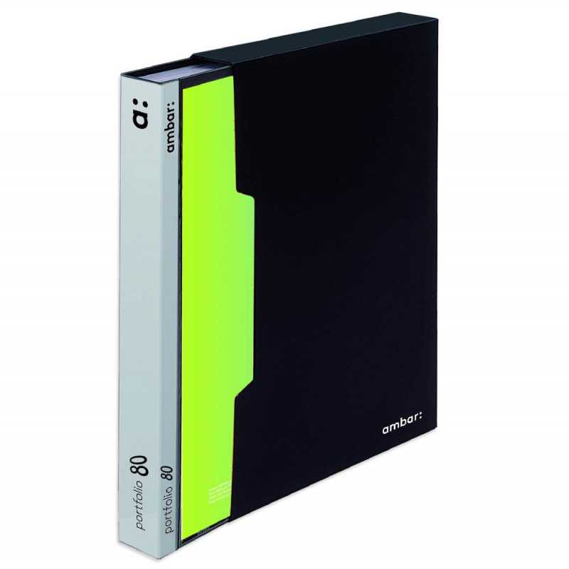 Catalogue Portofolio A4 PP Ambar 80 Page Noir / Largeur : 237 mm / Hauteur : 310, Racine Catalogue Portofolio A4 PP Ambar 80 Page Noir / Largeur : 237 mm / Hauteur : 310, Racine
