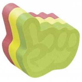 Bloc Adhésif Motif Main 50x50mm 3 Cores 225 Feuilles