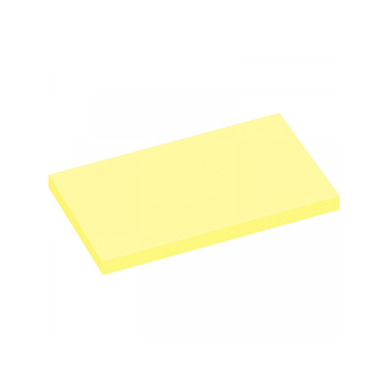 Cube Jaune Adhésif 75x125mm 100 Feuilless Pack 12