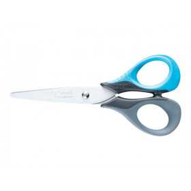 Ciseaux SENSOFT 13 CM gris et bleu