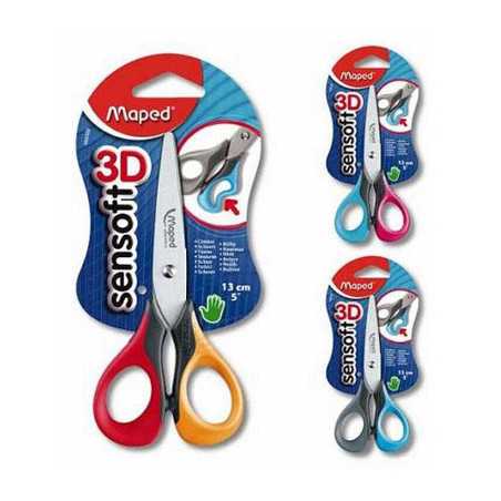 Ciseaux Maped SENSOFT 13 CM -Orange et Rouge