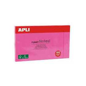 Bloc Notes Apli 125x75mm Rose Vif