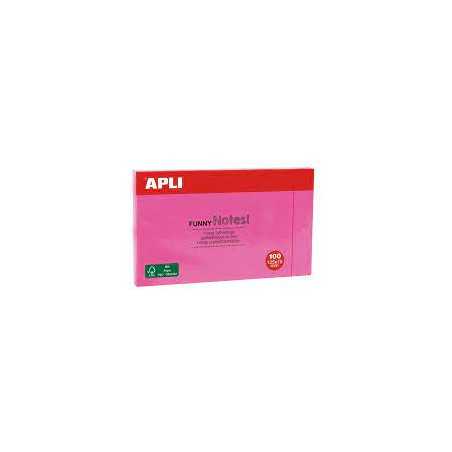 Bloc Notes Apli 125x75mm Rose Vif