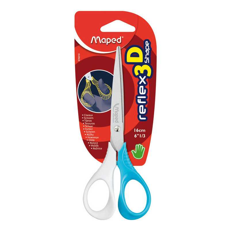 Ciseaux MAPED SHAPE 3D 16 CM bleu