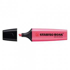 Stabilo Boss Rose Fluorescent Marqueur 70/56 Pack 10 Pointe biseautée