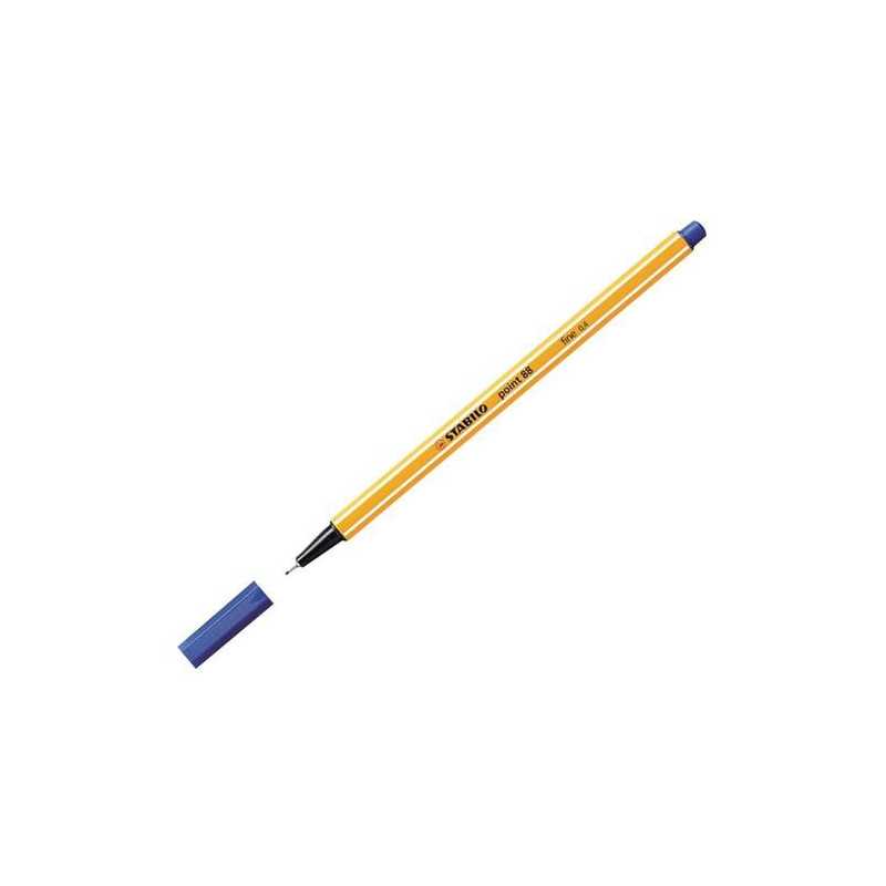 Marqueur Fin 0.4mm Stabilo Fineliner Point 88 Bleu (88/36) Boîte 10 Pcs. Pour l Marqueur Fin 0.4mm Stabilo Fineliner Point 88 Bleu (88/36) Boîte 10 Pcs. Pour l