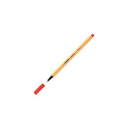 Marqueur Fin 0.4mm Stabilo Fineliner Point 88 Rouge (88/46) Boîte 10 Pcs. Pour