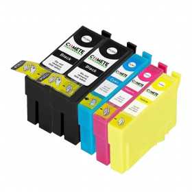 5 cartouches compatibles Epson 34XL - 2 Noir + 1 Cyan + 1 Magenta + 1 Jaune