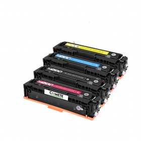 Pack de 4 Cartouche de toner compatible avec HP 415X W2030X Noir + Cyan + Magenta + Jaune