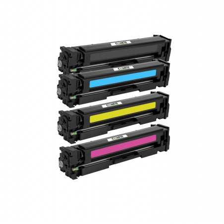 Pack 4 Toners Compatible avec HP 216A W2410A Noir Cyan Magenta Jaune