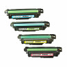 Pack de 4 Toner Compatible avec HP 507A CE400A Noir Cyan Magenta Jaune