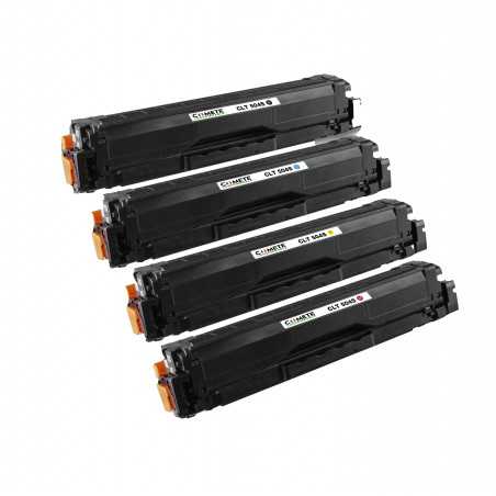 pack de 4 Toner Compatible avec Samsung 504S 504 CLT-K504S Noir Cyan Magenta Jaune