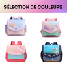 Sac à dos Cartable Primaire Dinosaure Bleu: Léger et Solide avec Bretelles Confortables