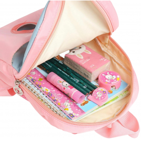 Sac à Dos Enfant École Peluche Cerf Fuschia , Léger et solide