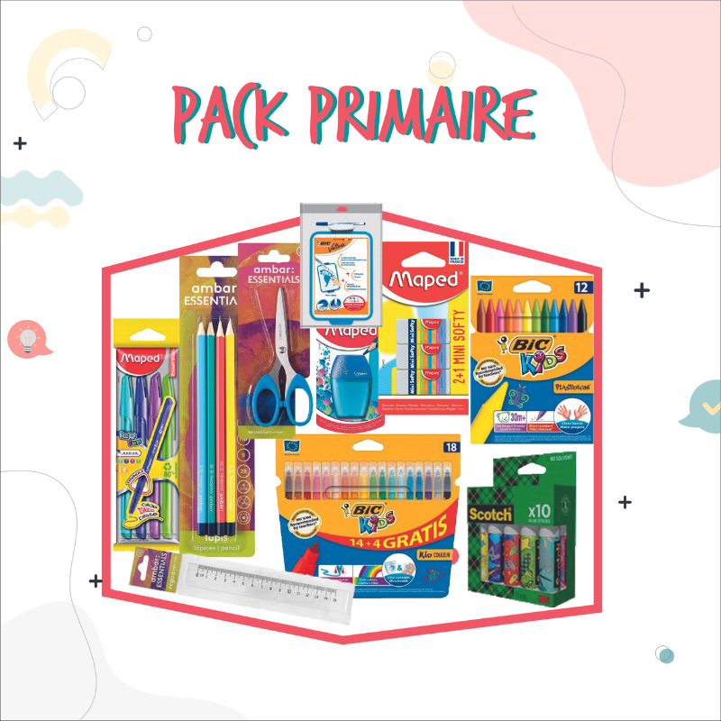 Pack de Fournitures Scolaires Spécial Primaire Pack de Fournitures Scolaires Spécial Primaire
